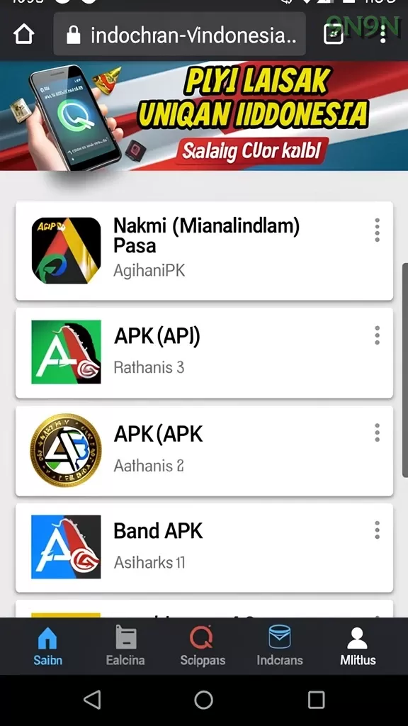 Cuplikan layar RICIS99 — pengaturan akun