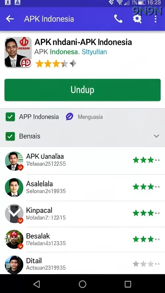 Cuplikan layar HW777 — halaman utama