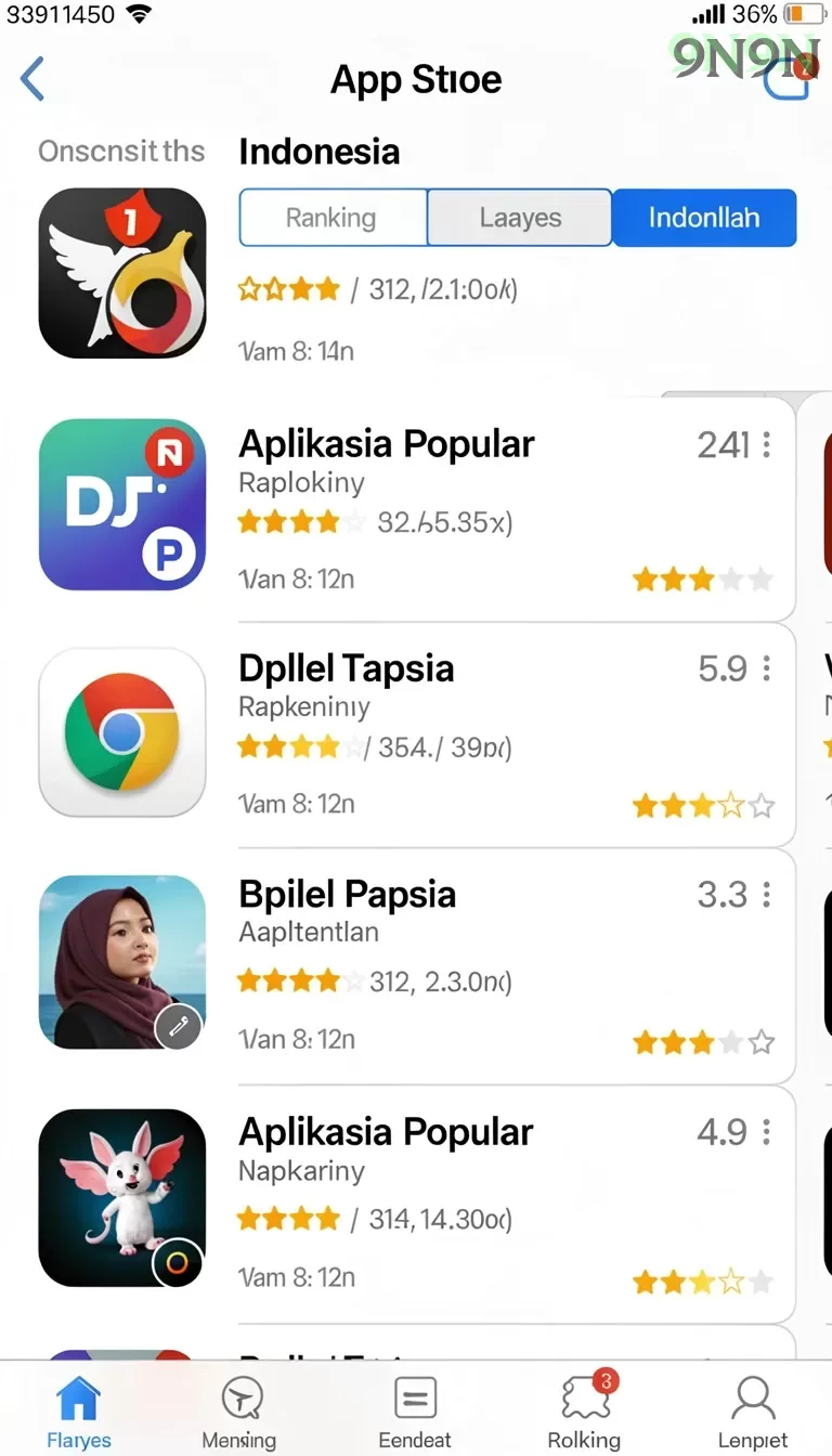 Cuplikan layar NUSAGG — aktivitas