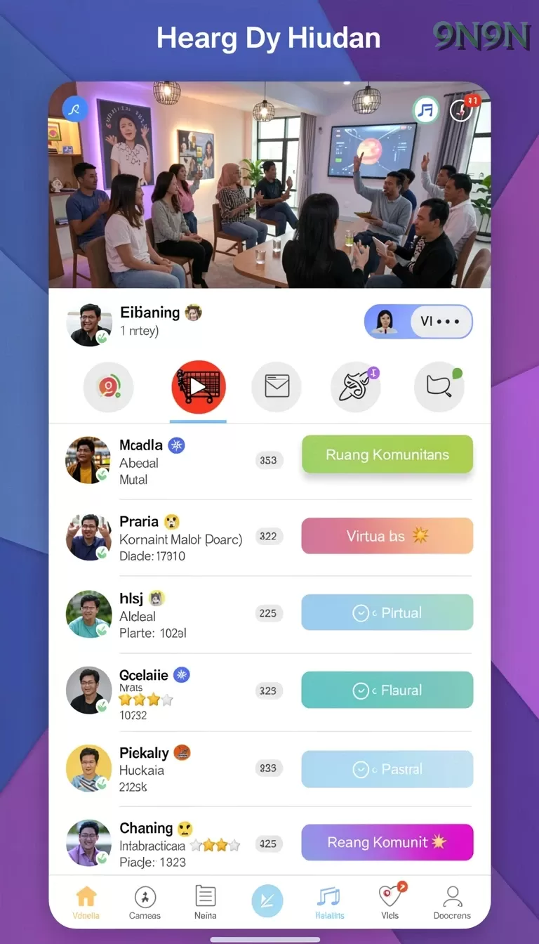 Cuplikan layar RICIS99 — halaman utama