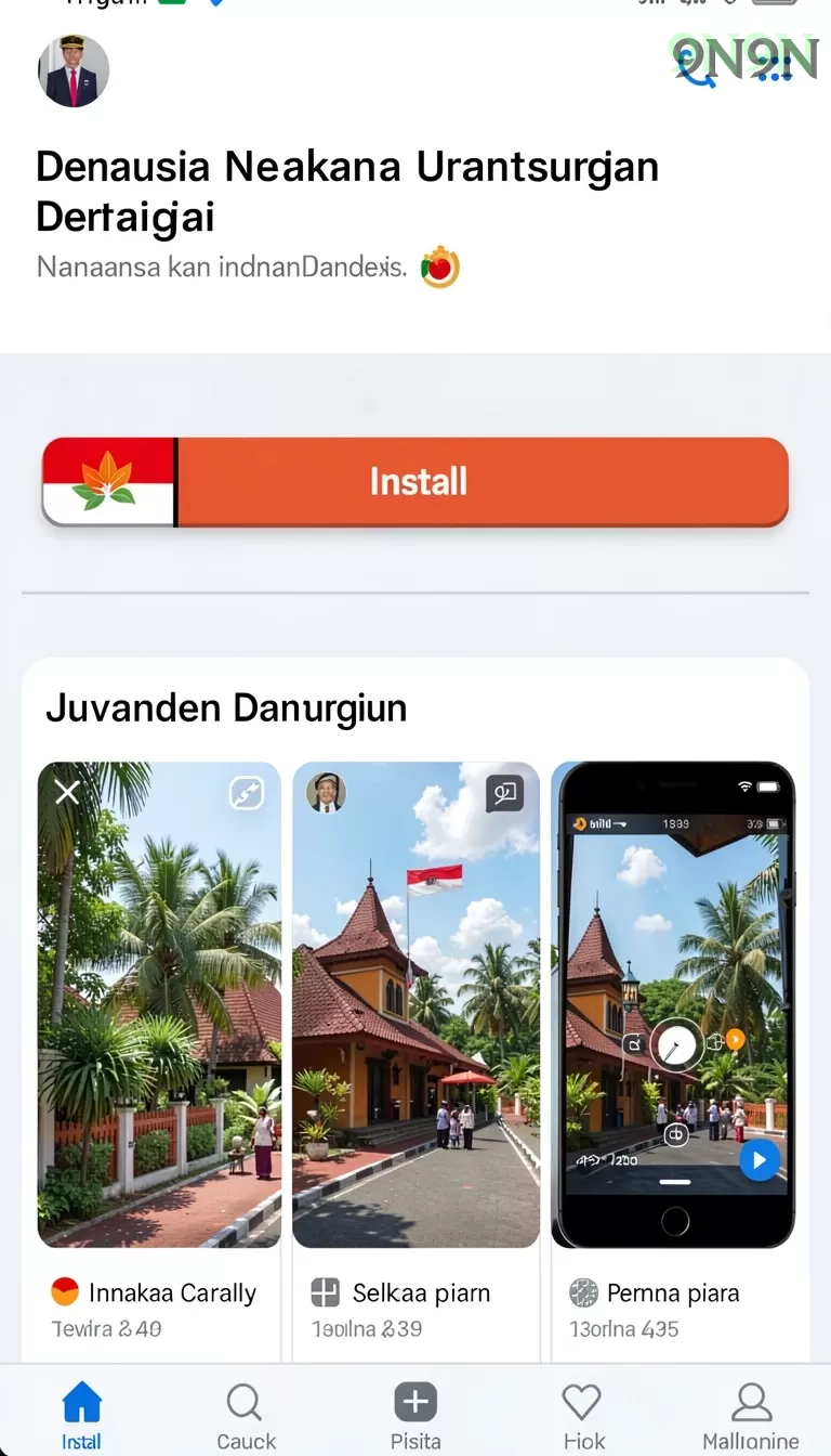 Cuplikan layar DAY777 — halaman utama